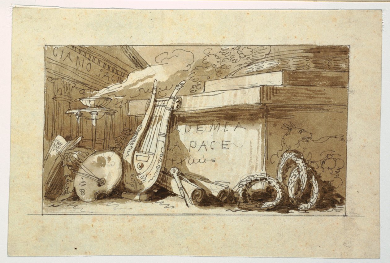 Monument for an Accademia della Pace by Felice Giani