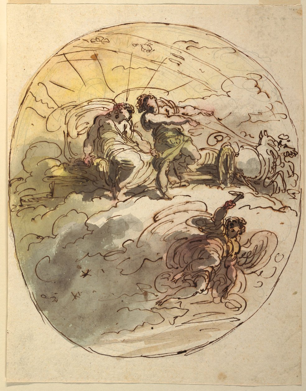 Phaeton Bidding Apollo Farewell by Felice Giani