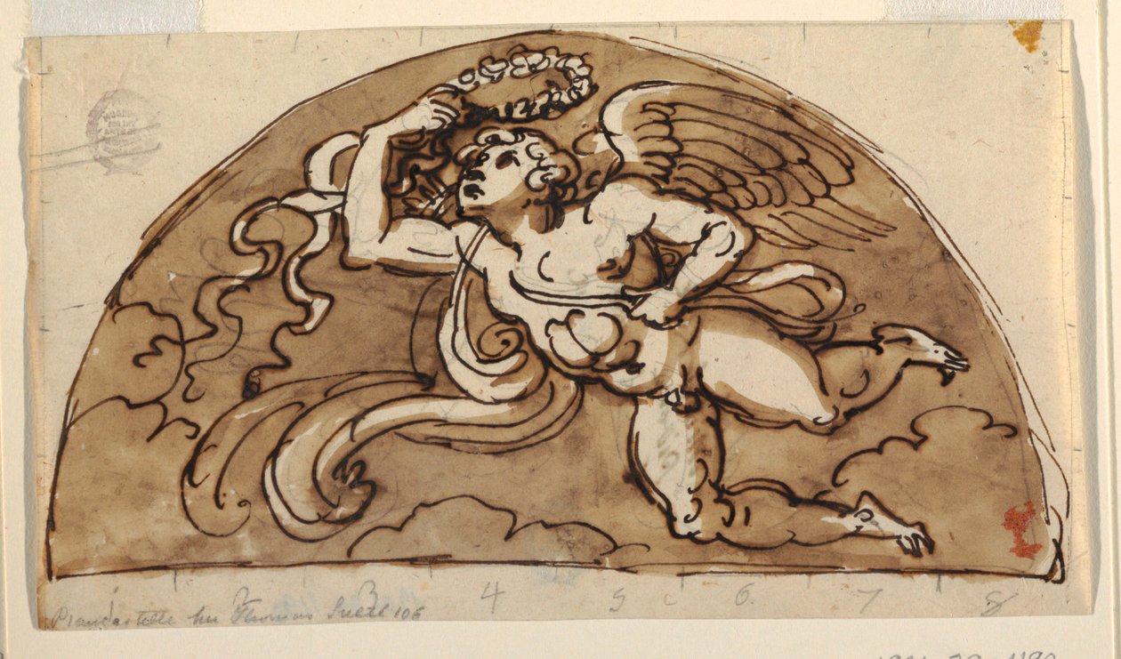 Spring, Lunette for Ceiling, Sala Ottagonale, Palazzo Milzetti, Faenza by Felice Giani