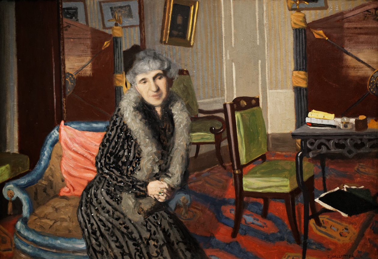 Madame Alexandre Bernheim by Felix Edouard Vallotton