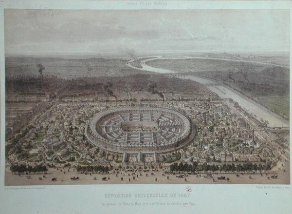 General View of The Universal Exhibition in Paris in 1867, taken from the Rapp Gate by Felix Benoist