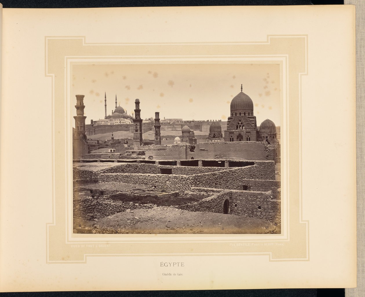 Egypt: Citadel of Cairo by Félix Bonfils