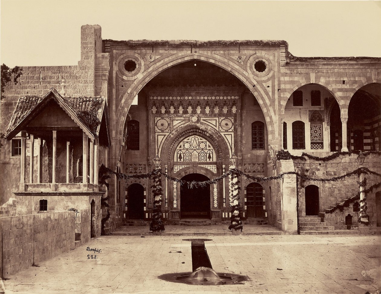 Interior of a House (Damascus) by Félix Bonfils