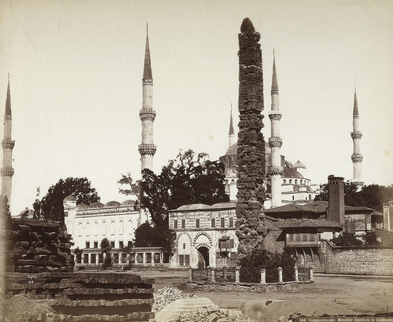 Mosque of Amedieh and Obelisk in Constantinople by Félix Bonfils