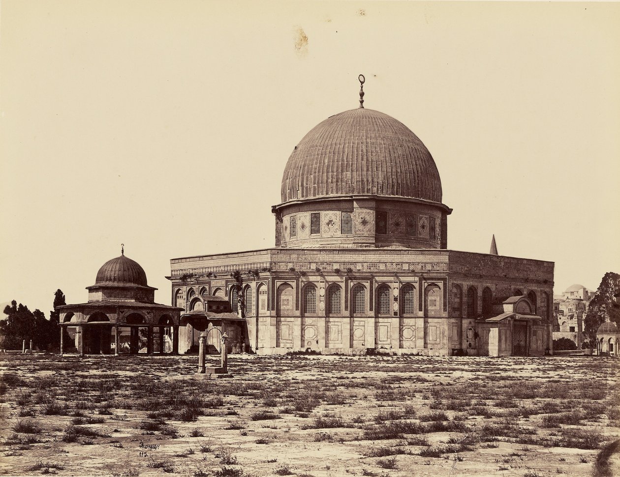 Mosque of Omar and Tribunal of David [Jerusalem] by Félix Bonfils