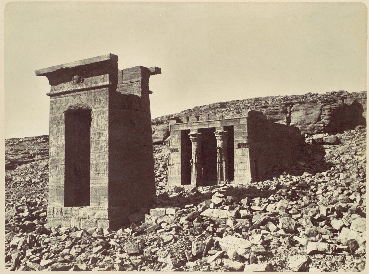 Temple of Andour by Félix Bonfils