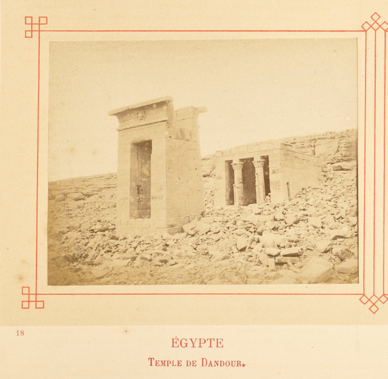 Temple of Dendur by Félix Bonfils