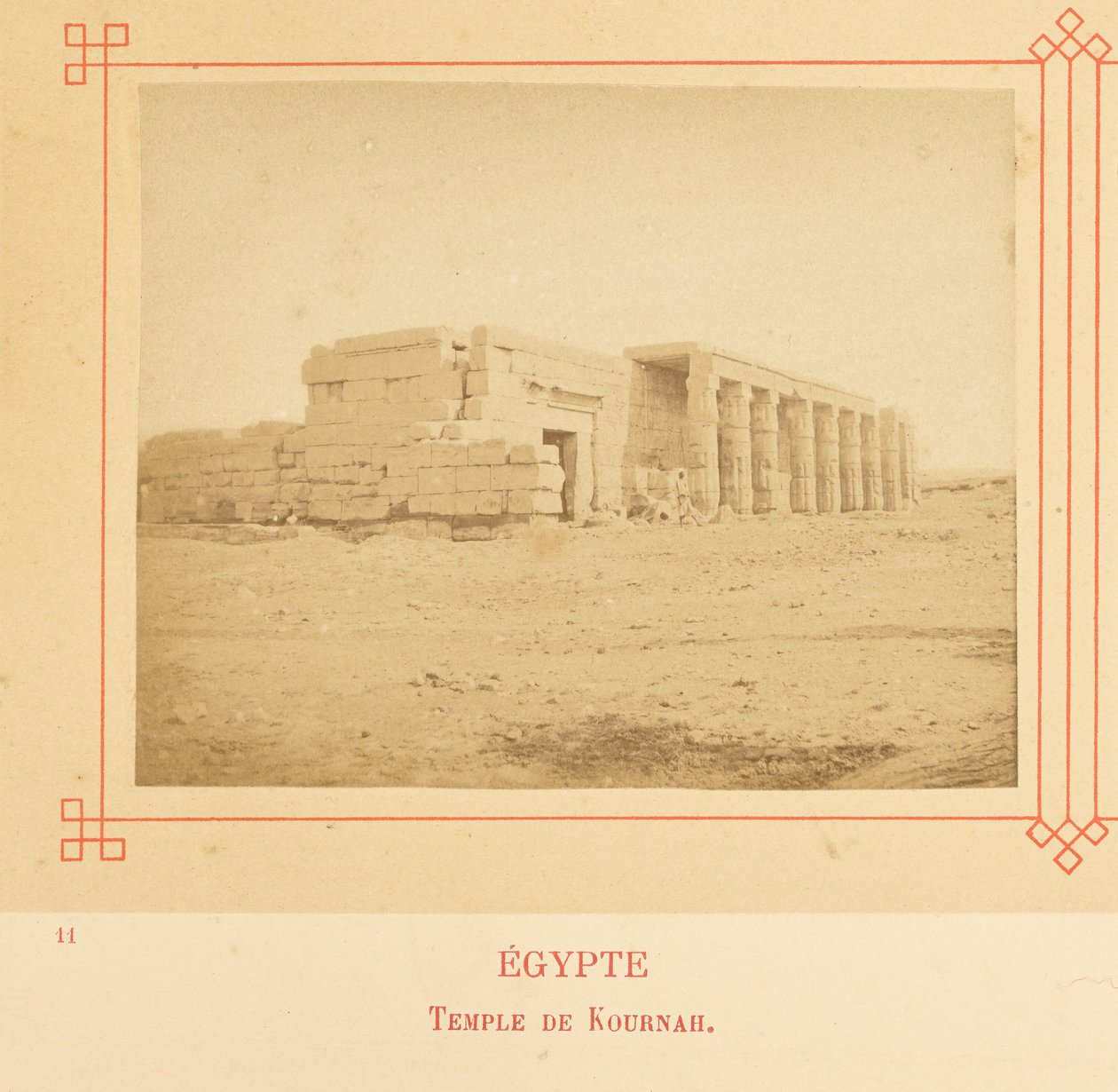 Temple of Kurnah by Félix Bonfils