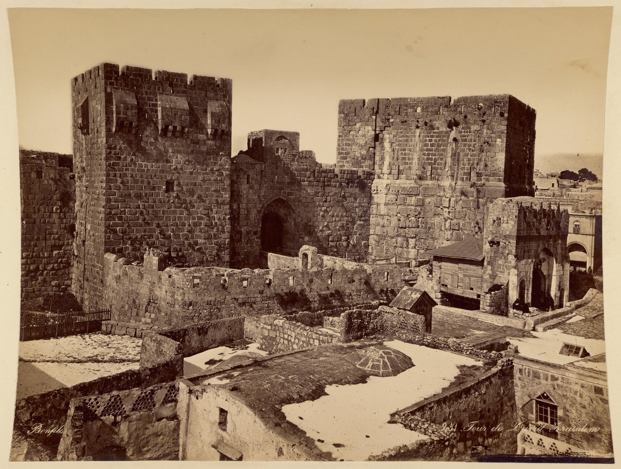 Tower of David, Jerusalem by Félix Bonfils