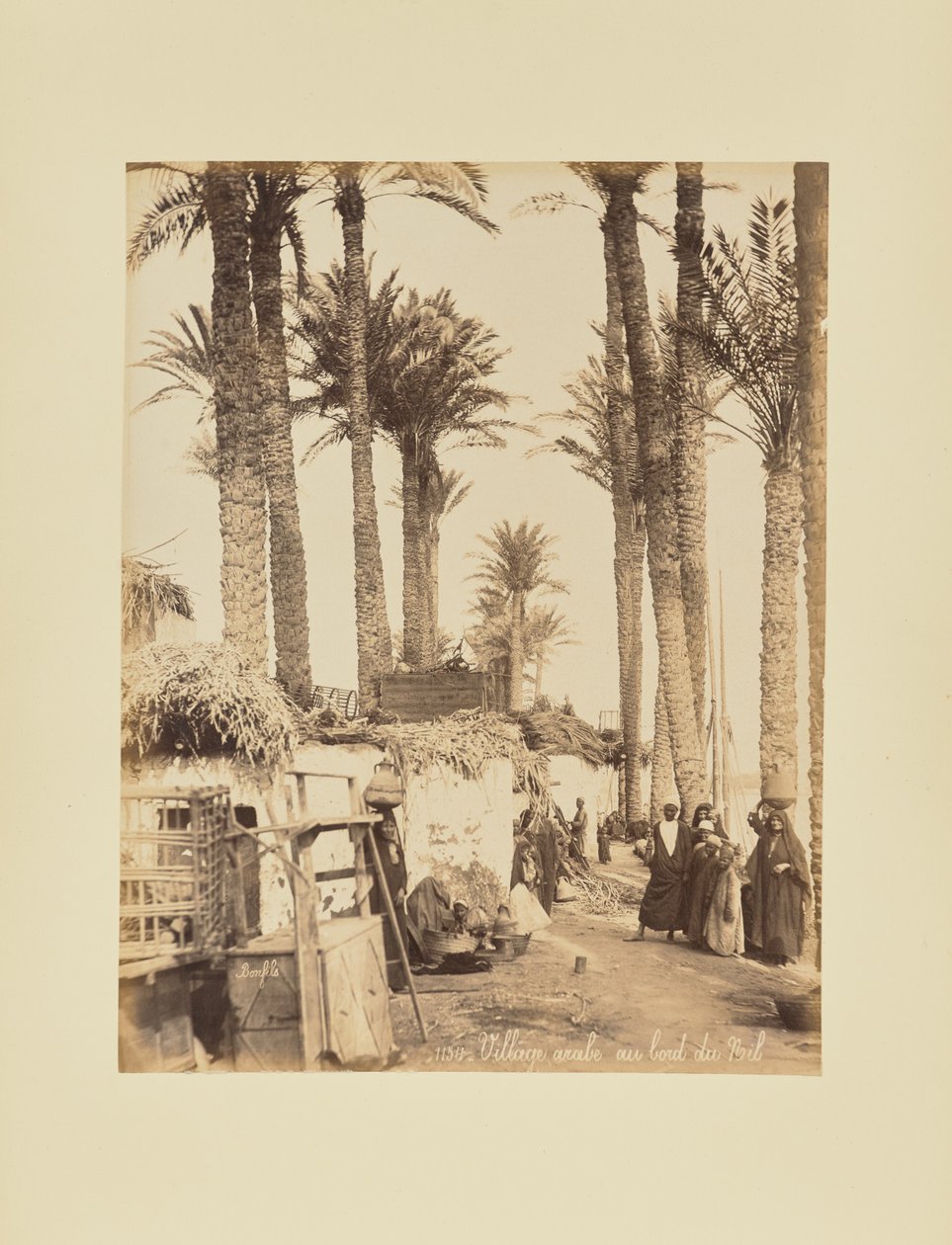 Arab Village on the Banks of the Nile by Félix Bonfils