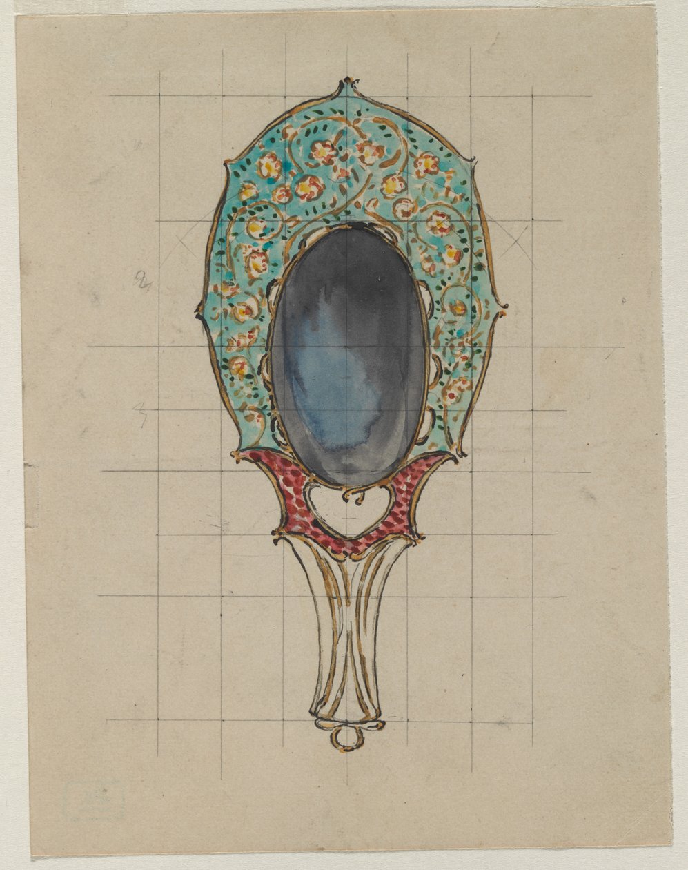 Design for a Hand Mirror by Felix Bracquemond