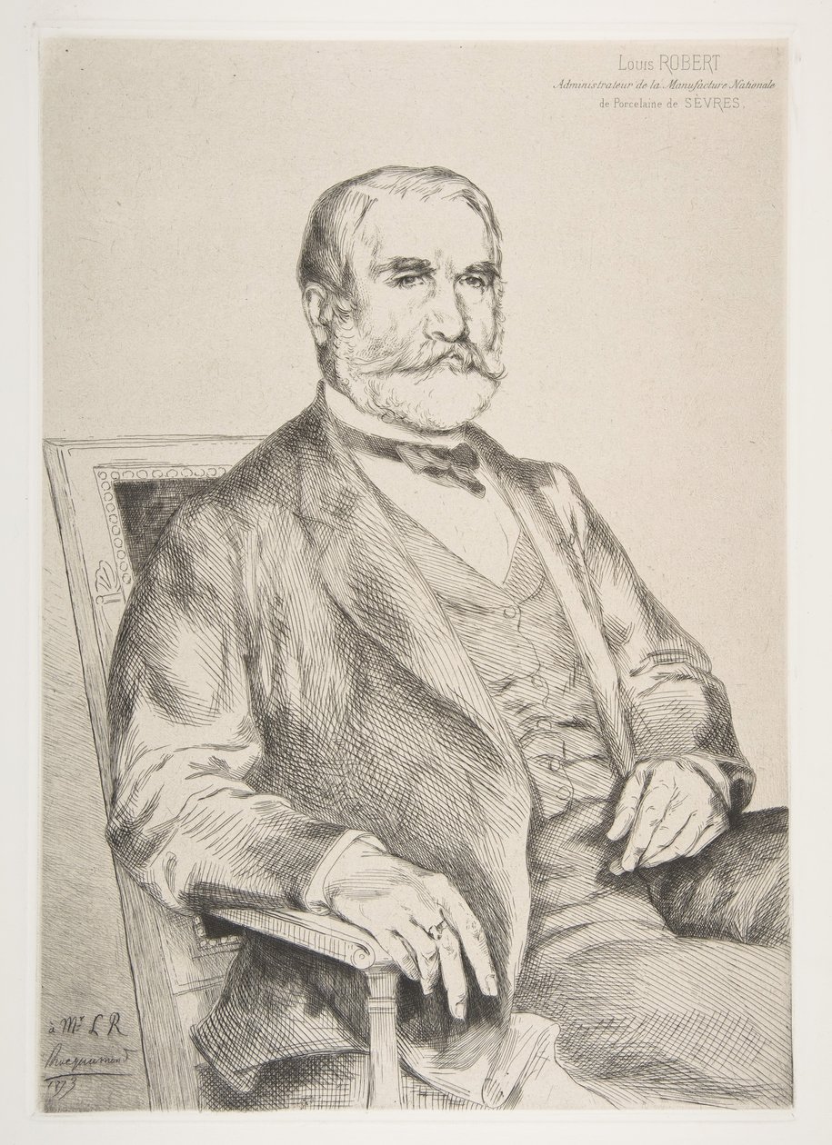 Portrait of Louis Robert, 1873 by Felix Bracquemond