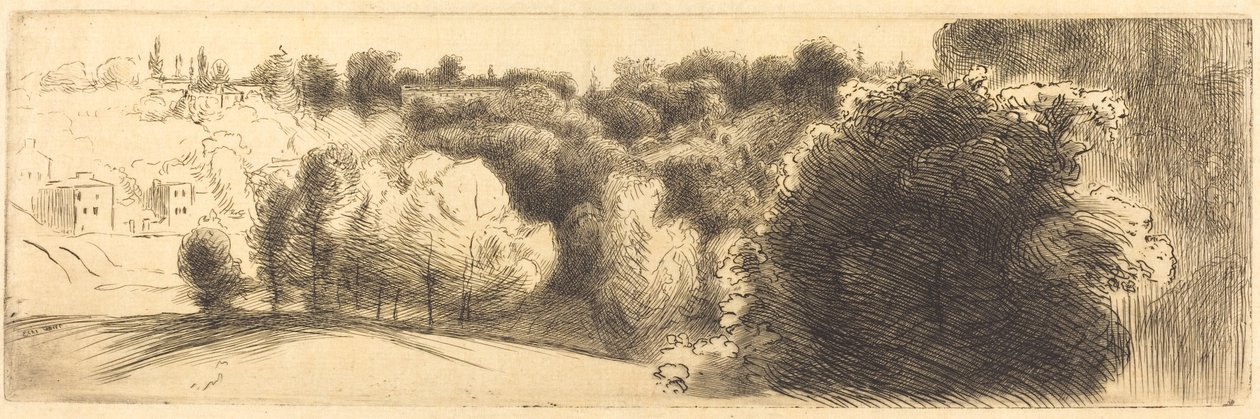 The Road Leading to Bellevue by Felix Bracquemond