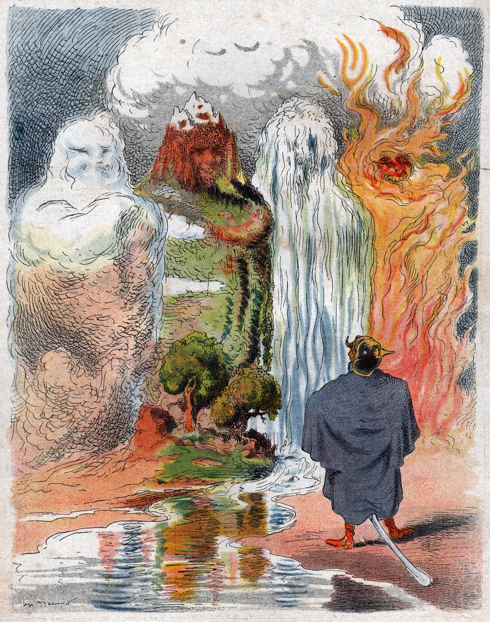Emperor William II and the Four Elements by Felix Del Marle