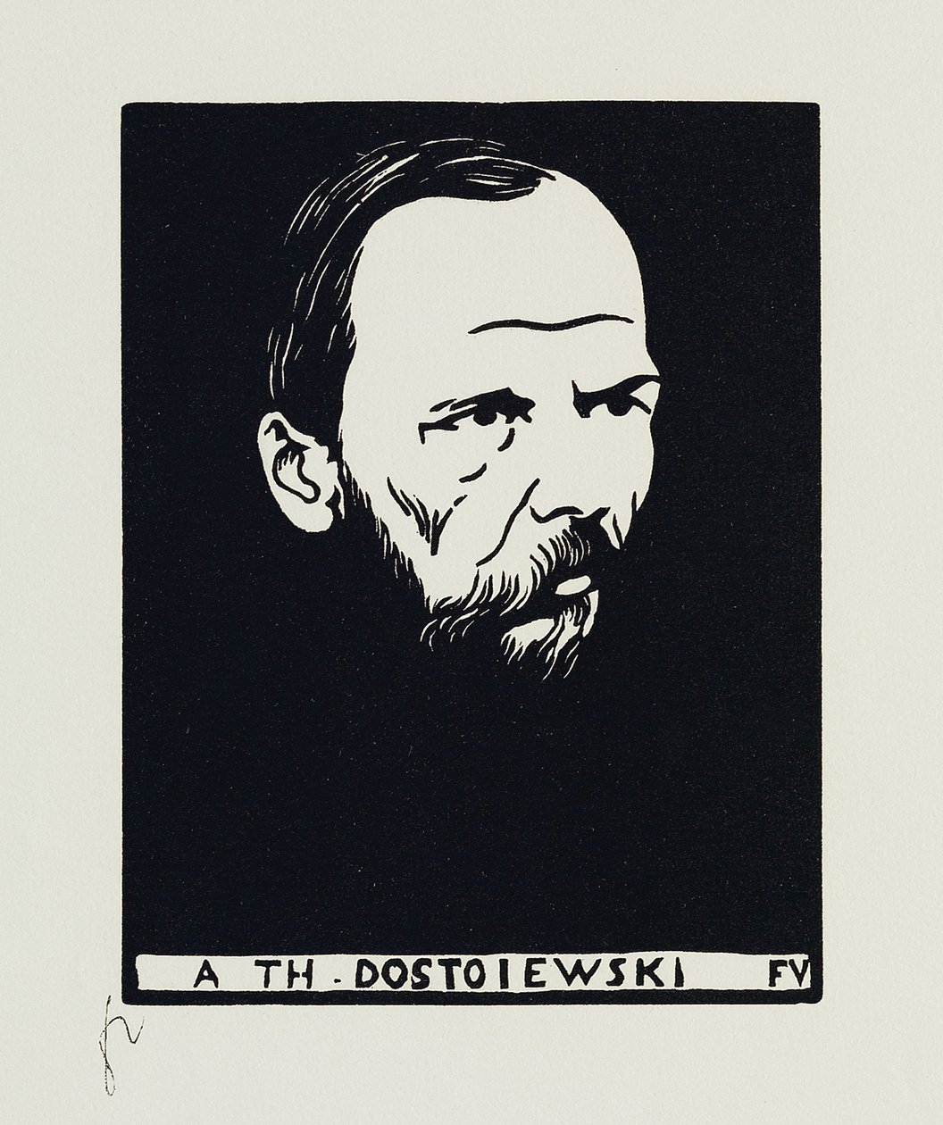 A Th. Dostoiewski by Felix Edouard Vallotton