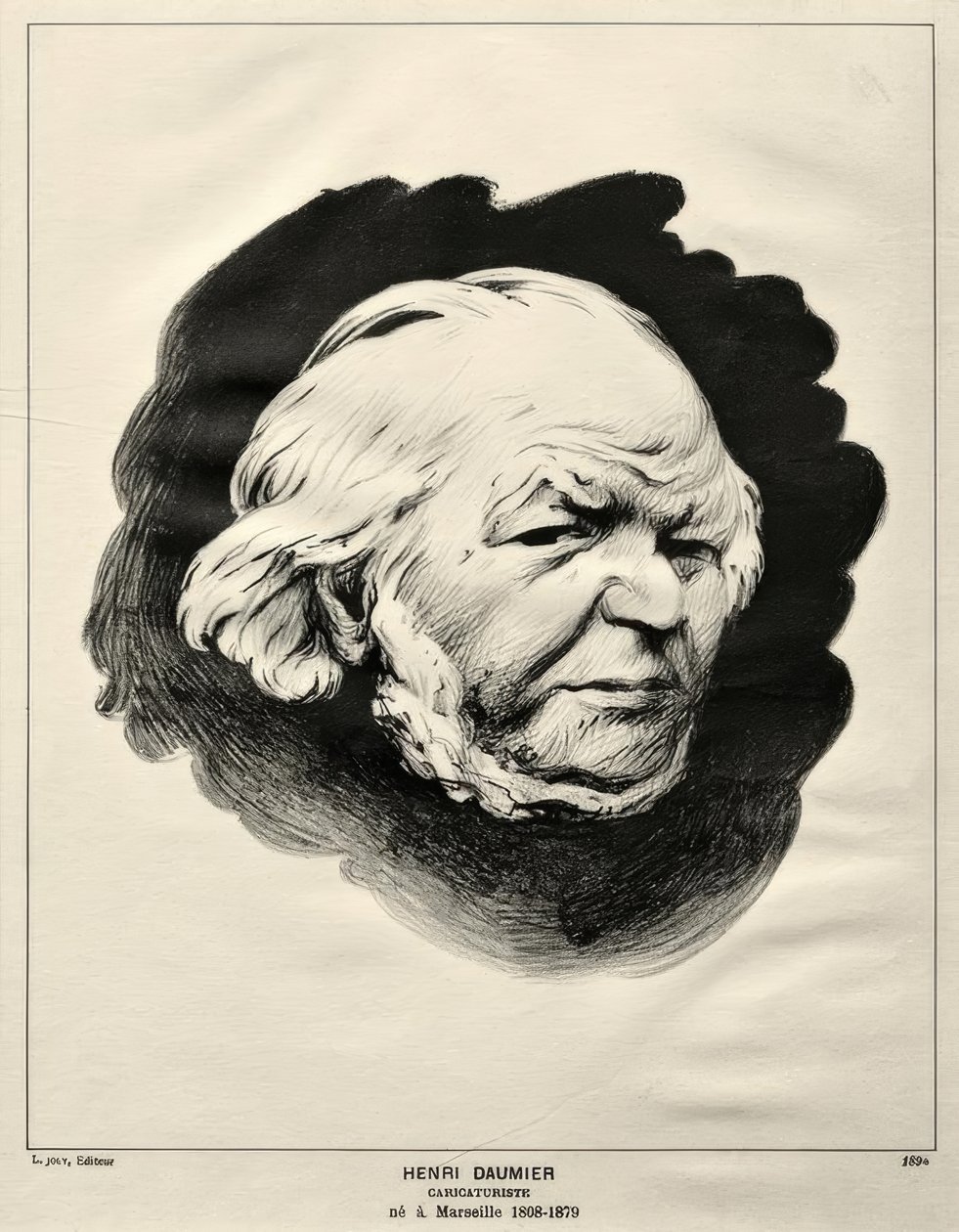 Portrait of Honoré Daumier by Felix Edouard Vallotton