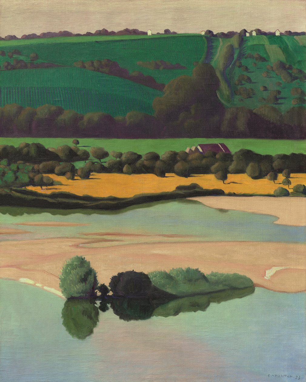 Evening on the Loire by Felix Edouard Vallotton