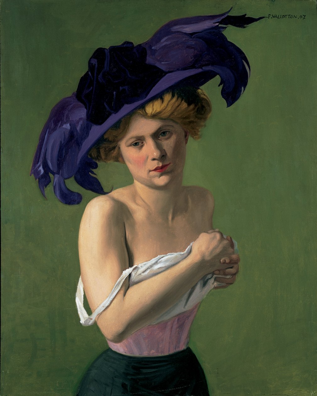 The Violet Hat by Felix Edouard Vallotton