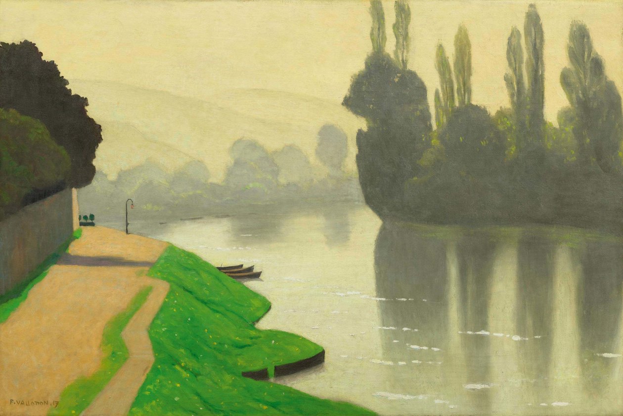 Morning Mist at Andelys, 1917 by Felix Edouard Vallotton