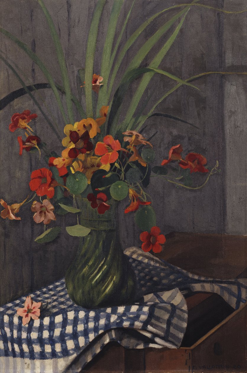 Nasturtiums by Felix Edouard Vallotton