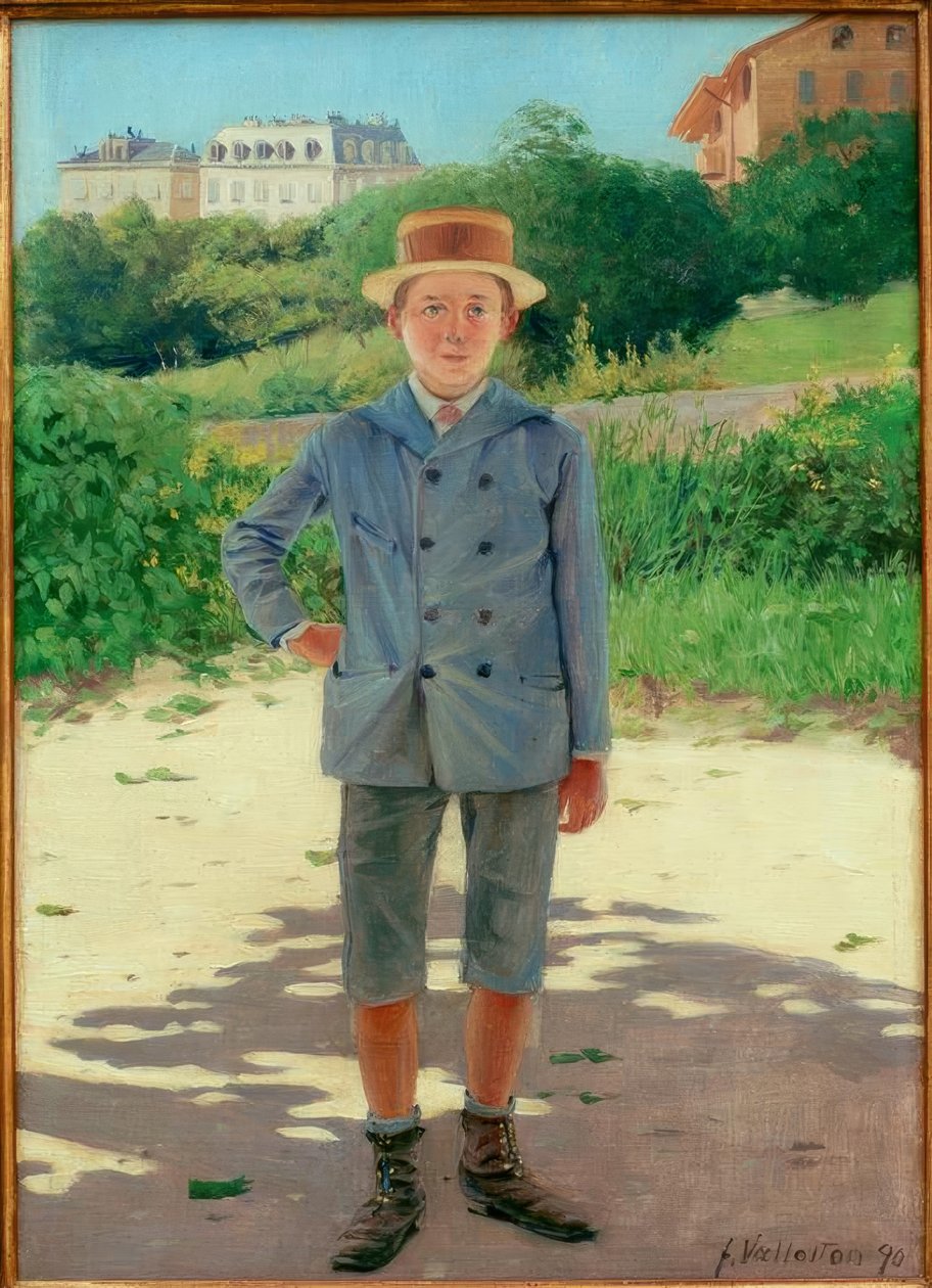 Portrait of Young Delisle by Felix Edouard Vallotton
