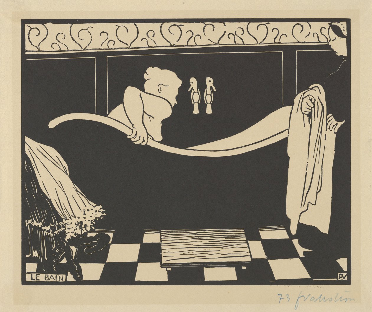 The Bath by Felix Edouard Vallotton