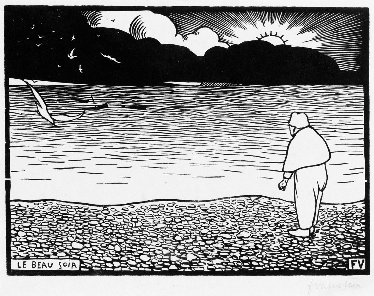 The Beautiful Evening, 1892 by Felix Edouard Vallotton