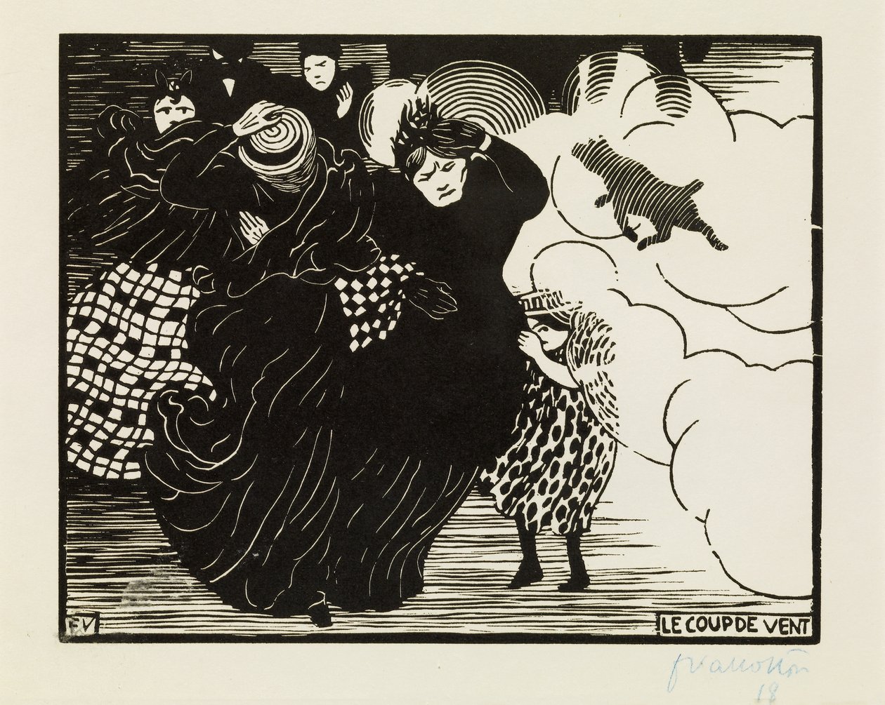 The Gale by Felix Edouard Vallotton
