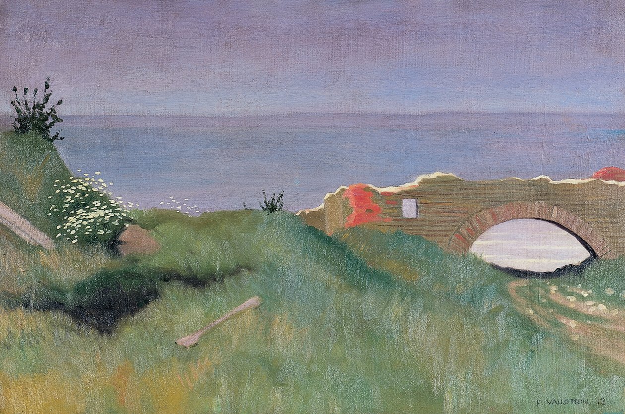 The Ruins, Villerville by Felix Edouard Vallotton