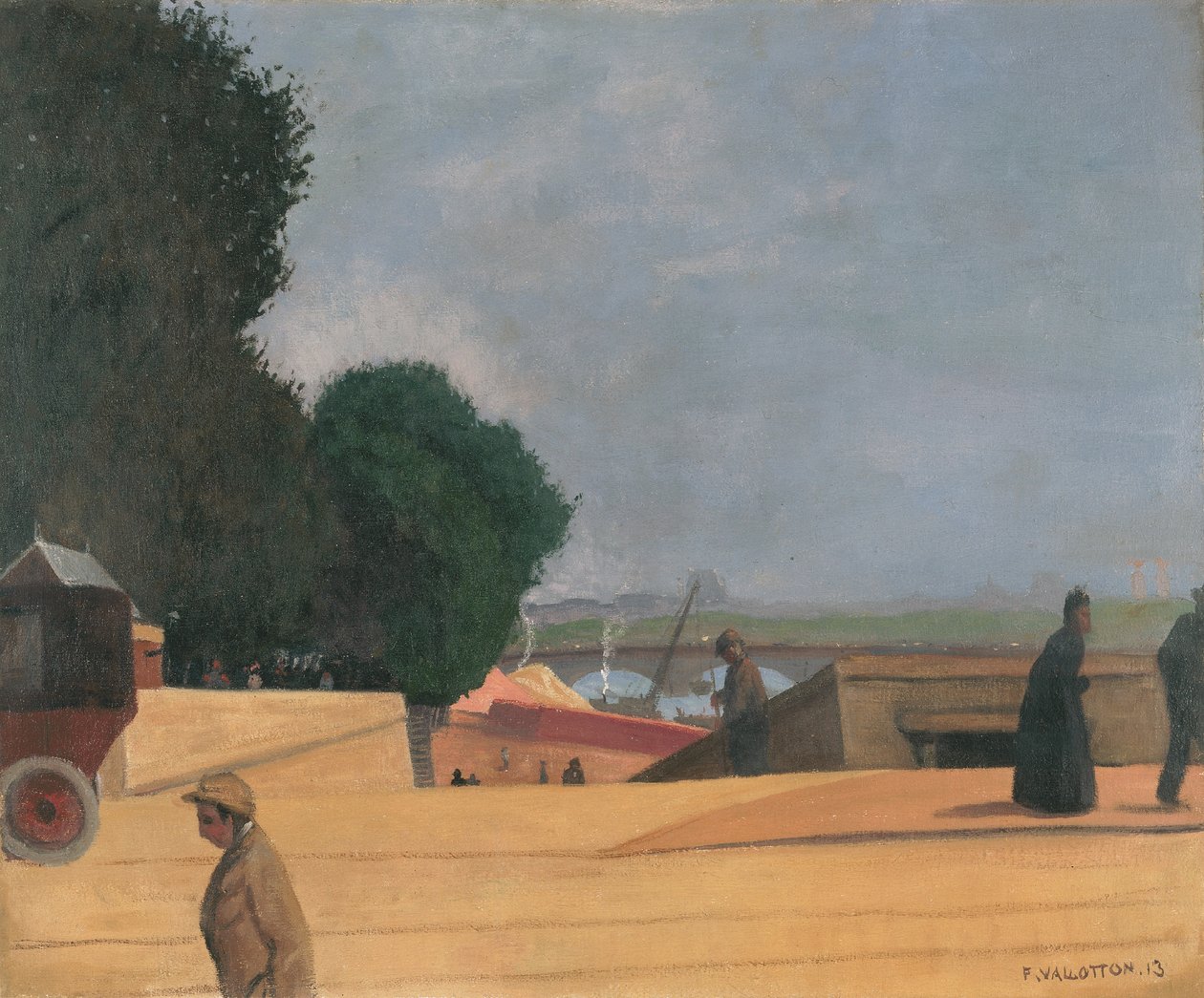 The Entrance to the Alma Bridge by Felix Edouard Vallotton