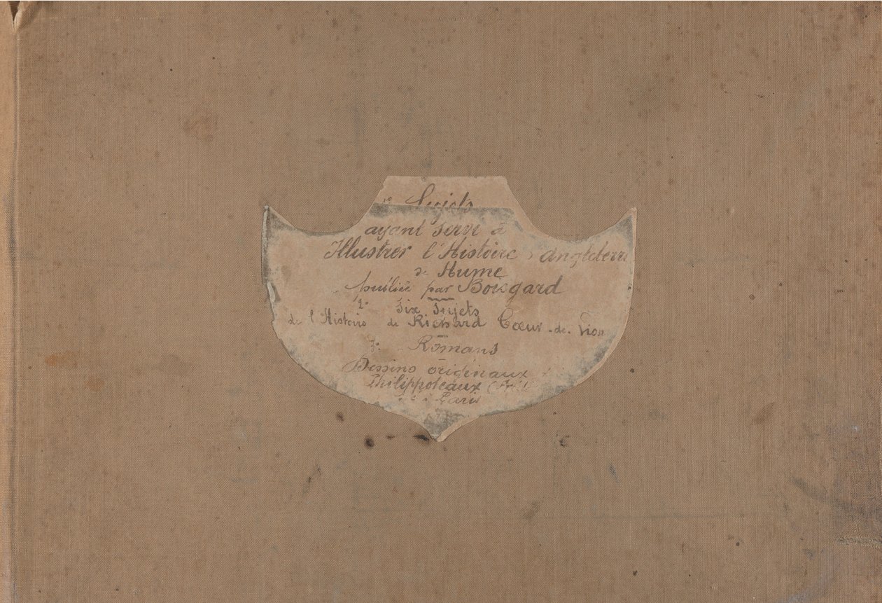 Album of 107 preparatory drawings to illustrate David Hume