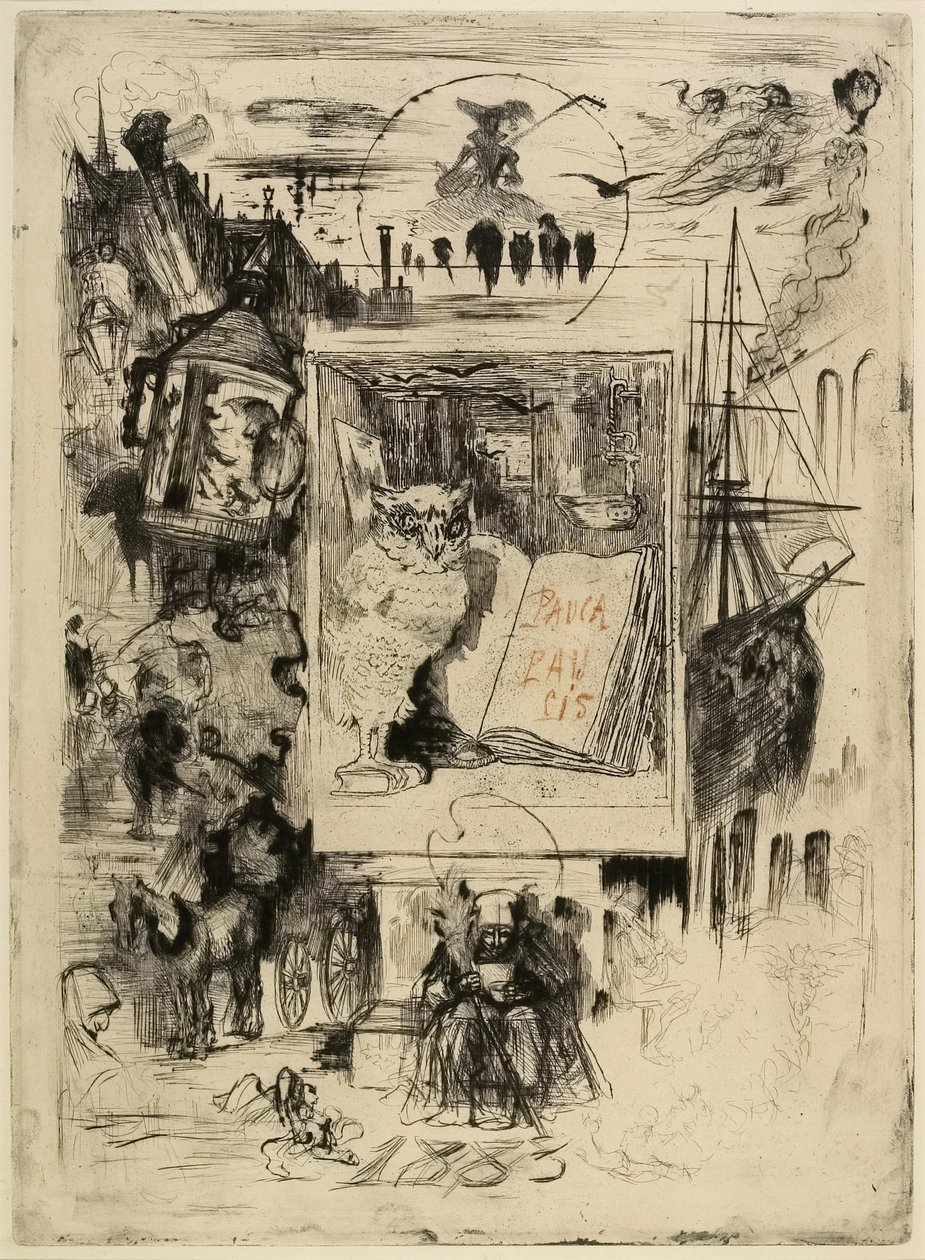 The Owl, 1883 by Felix Hilaire Buhot