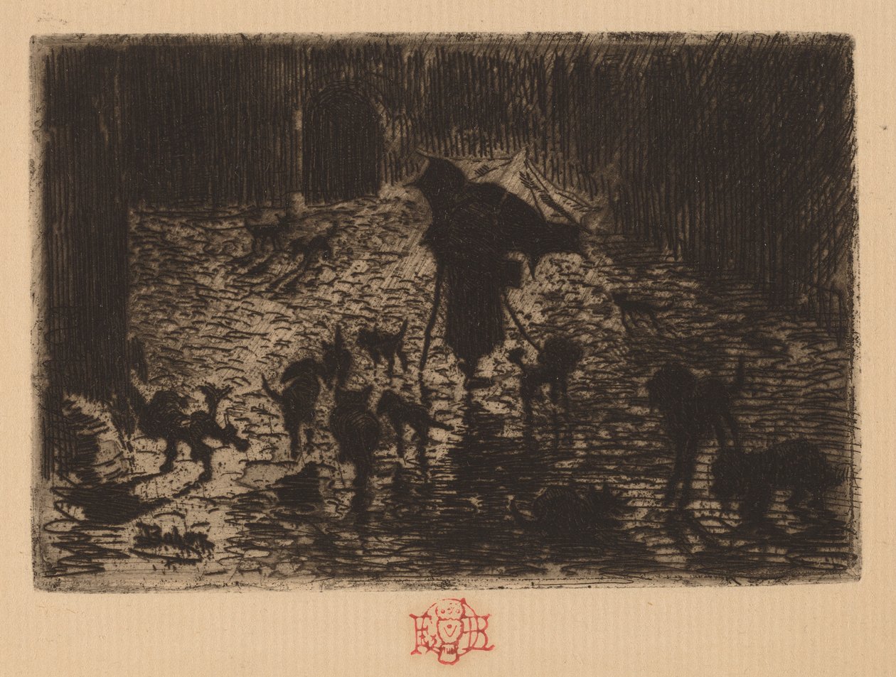The Night Prowlers by Felix Hilaire Buhot