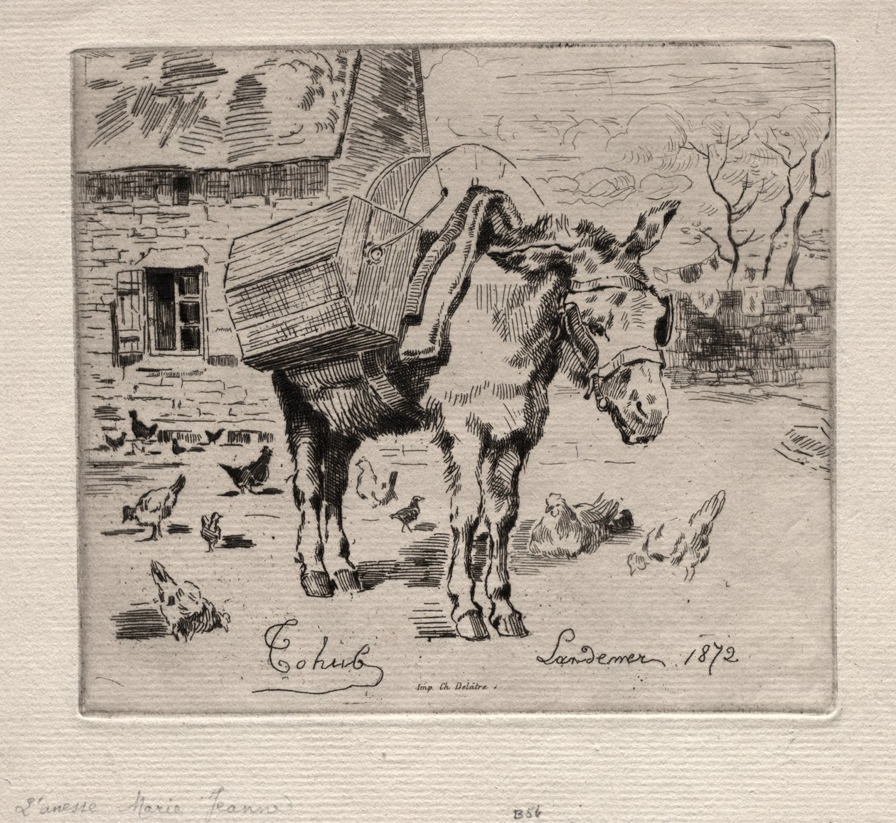 The Mule, Marie-Jeanne by Felix Hilaire Buhot