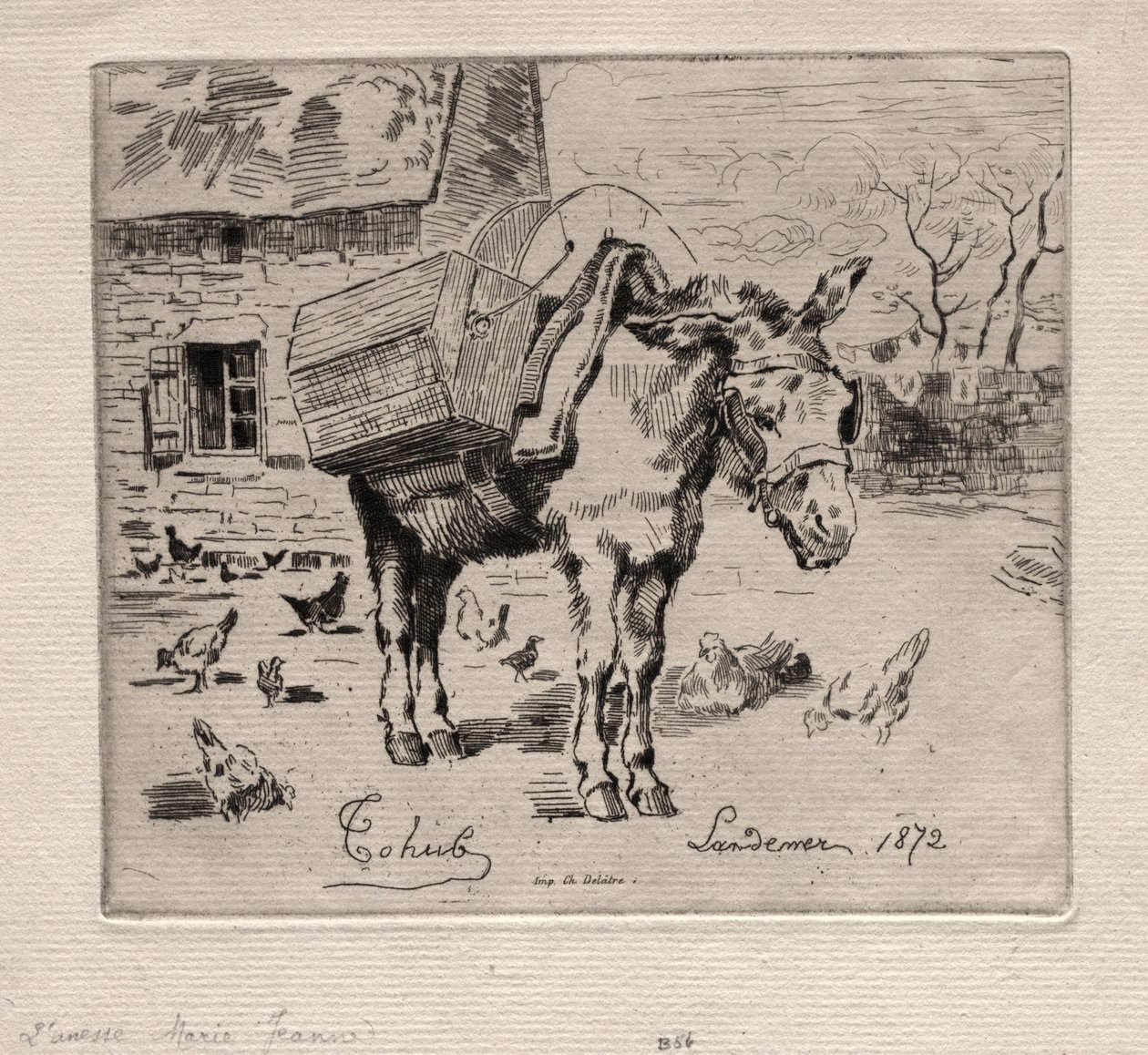 The Mule, Marie-Jeanne by Felix Hilaire Buhot