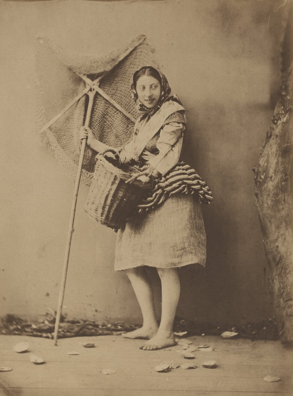 A Shrimp Fisher Girl by Félix Jacques Antoine Moulin