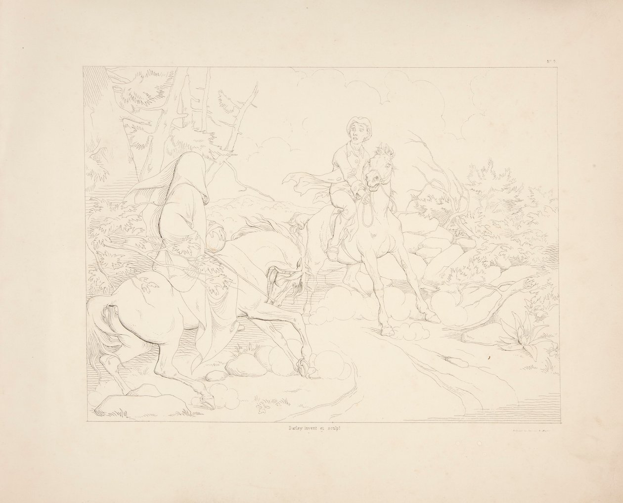 Legend of Sleepy Hollow, sheet 5 of 6 by Felix O. C. Darley