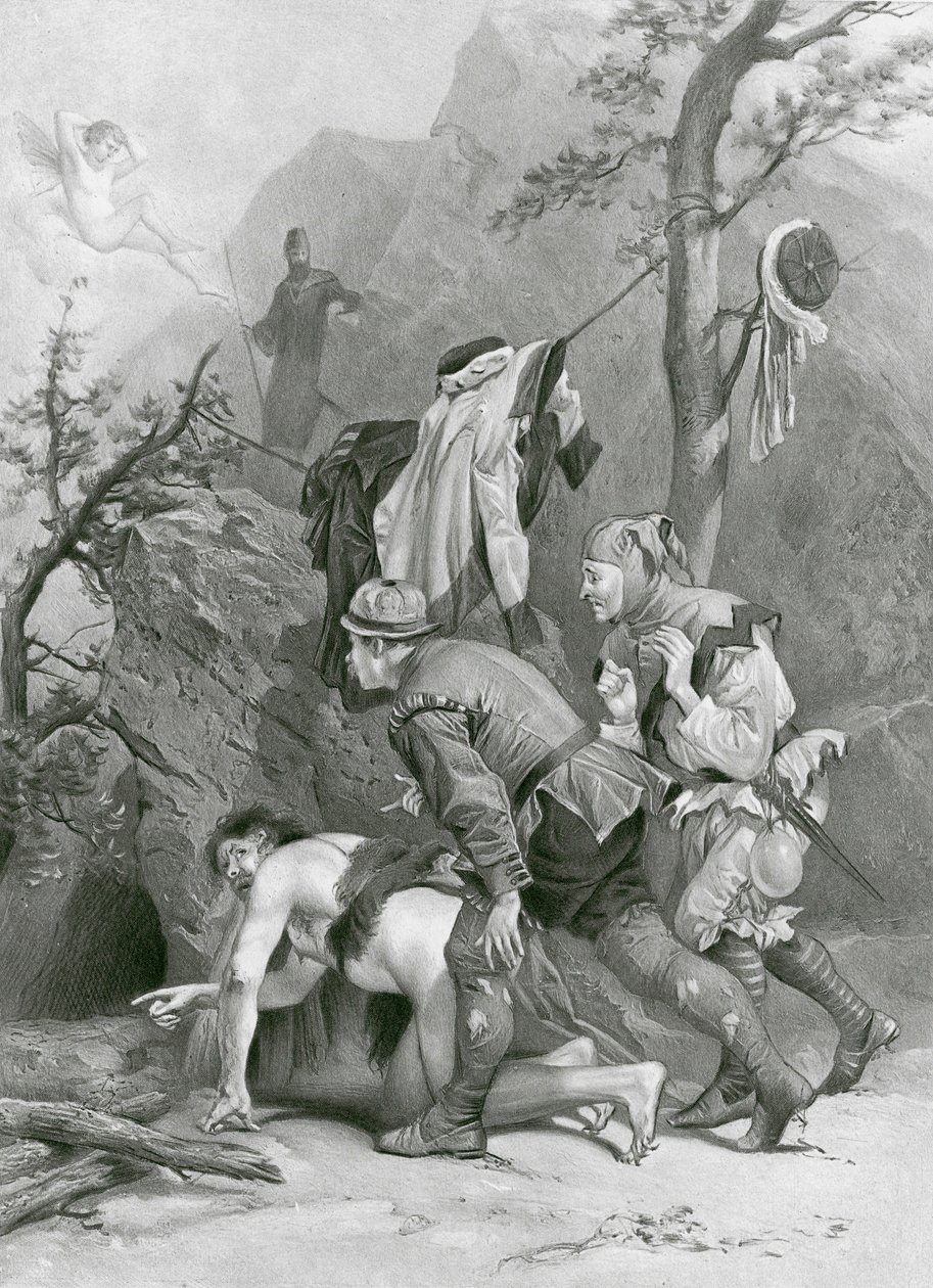 The Tempest, Act IV, Scene I by Felix Octavius Carr (after) Darley