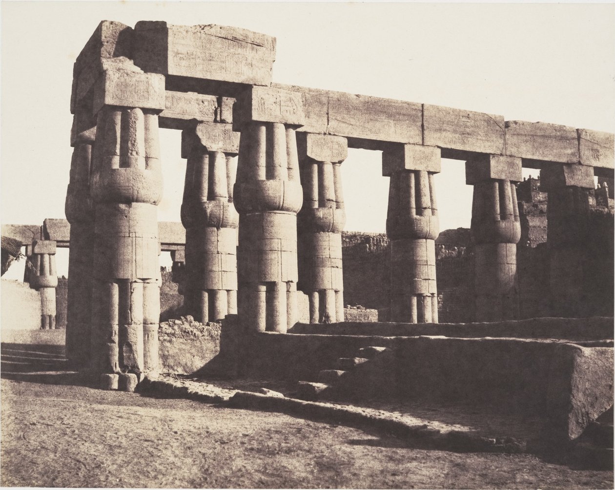 Luxor (Thebes), Later Construction - Galleries - Parallels by Félix Teynard