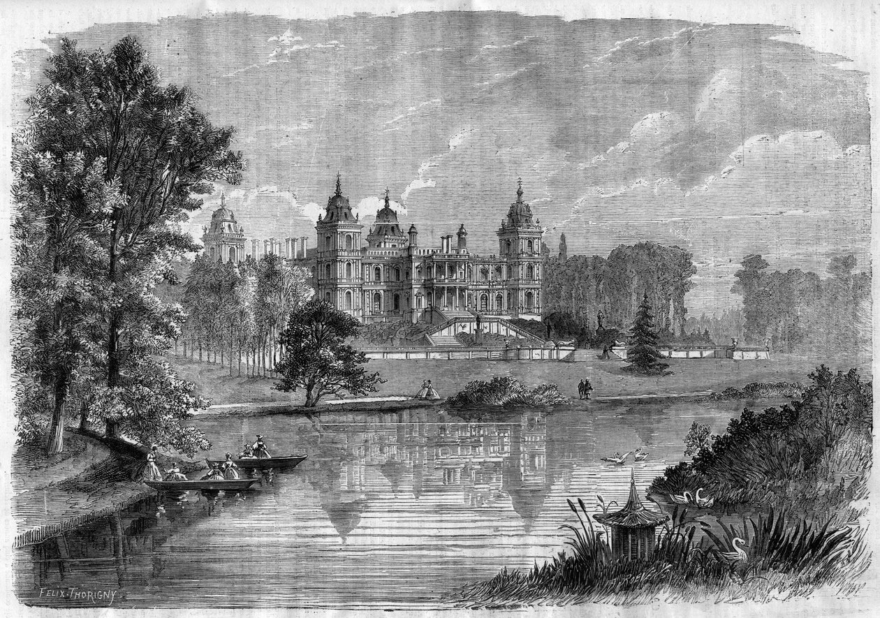 Ferrieres-en-Brie (Seine-et-Marne), former property of the Rothschild family by Felix Thorigny