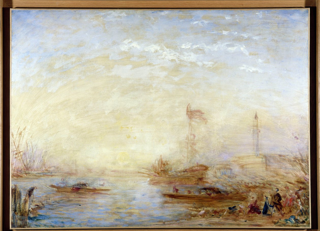 View of Venice and the Bucentaur by Félix Ziem