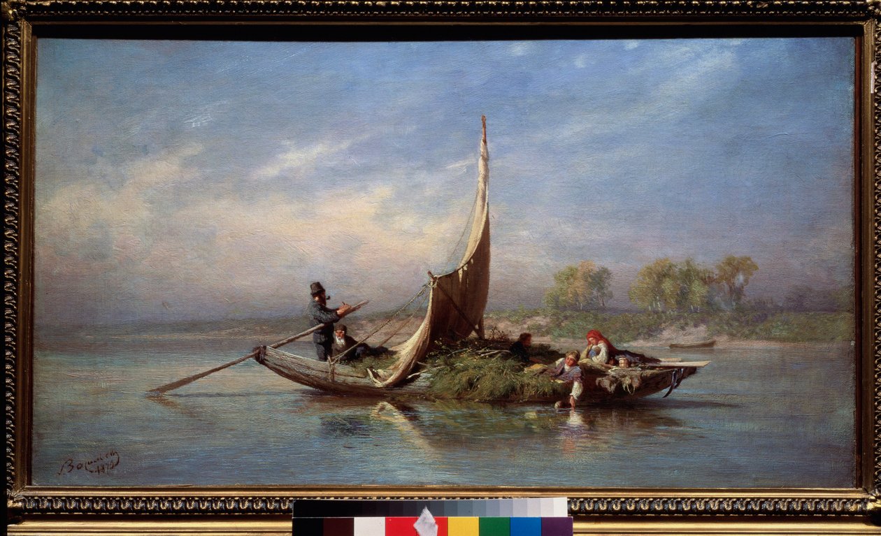 Family in a Boat by Feodor Alexandrovich Vassiliev