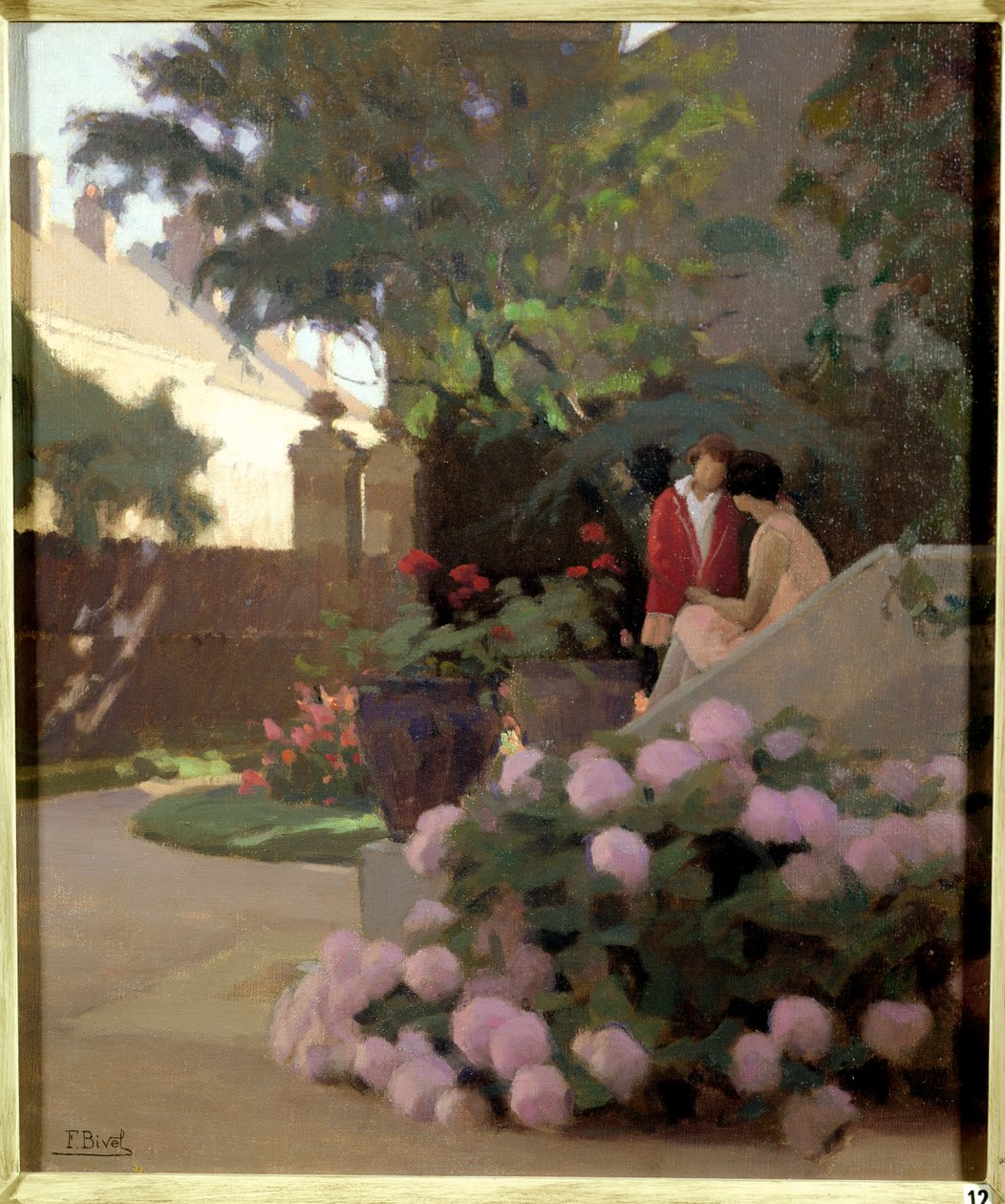 A Corner of the Garden by Ferdinand Achille Lucien Bivel