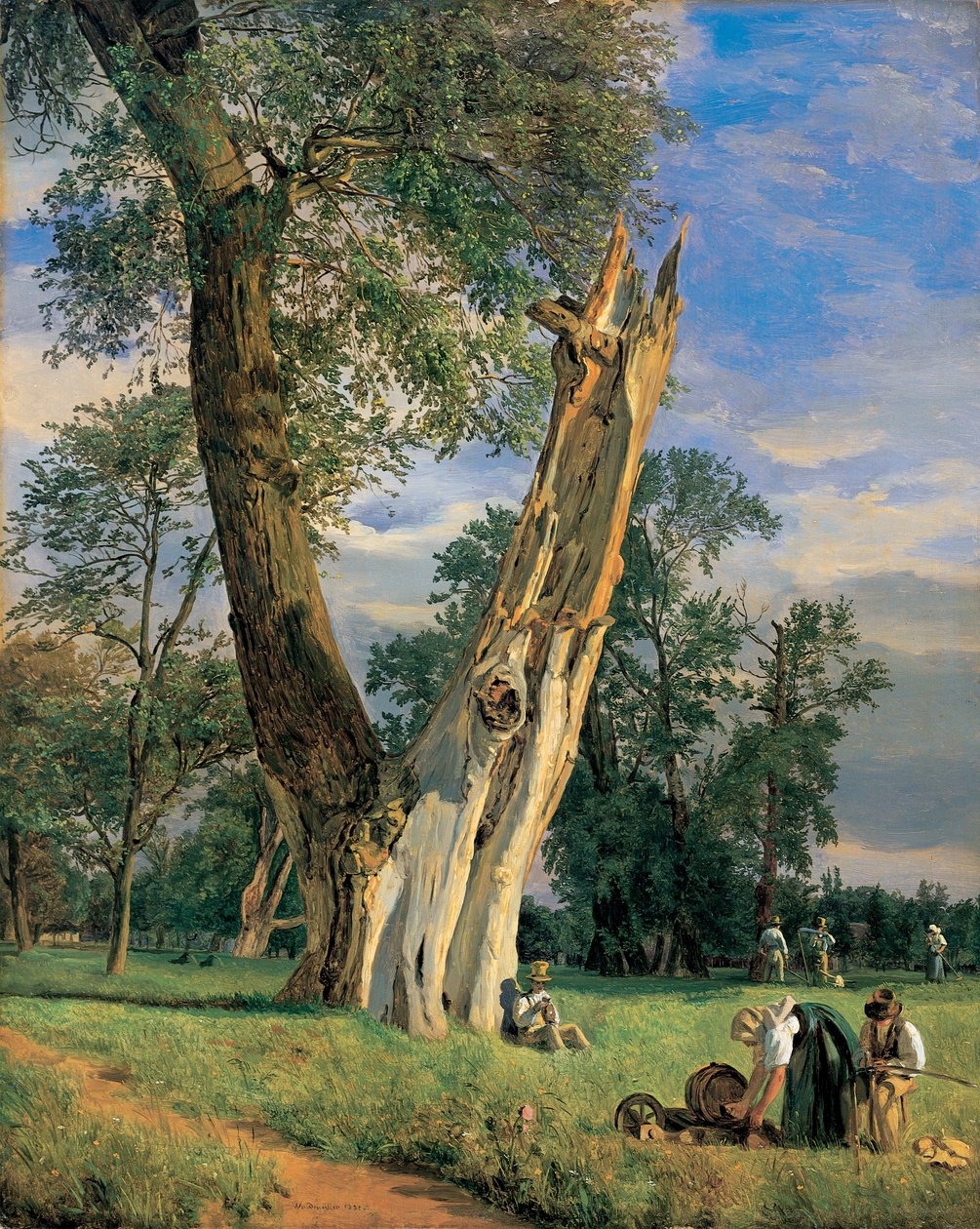 In the Prater Park by Ferdinand Georg Waldmuller