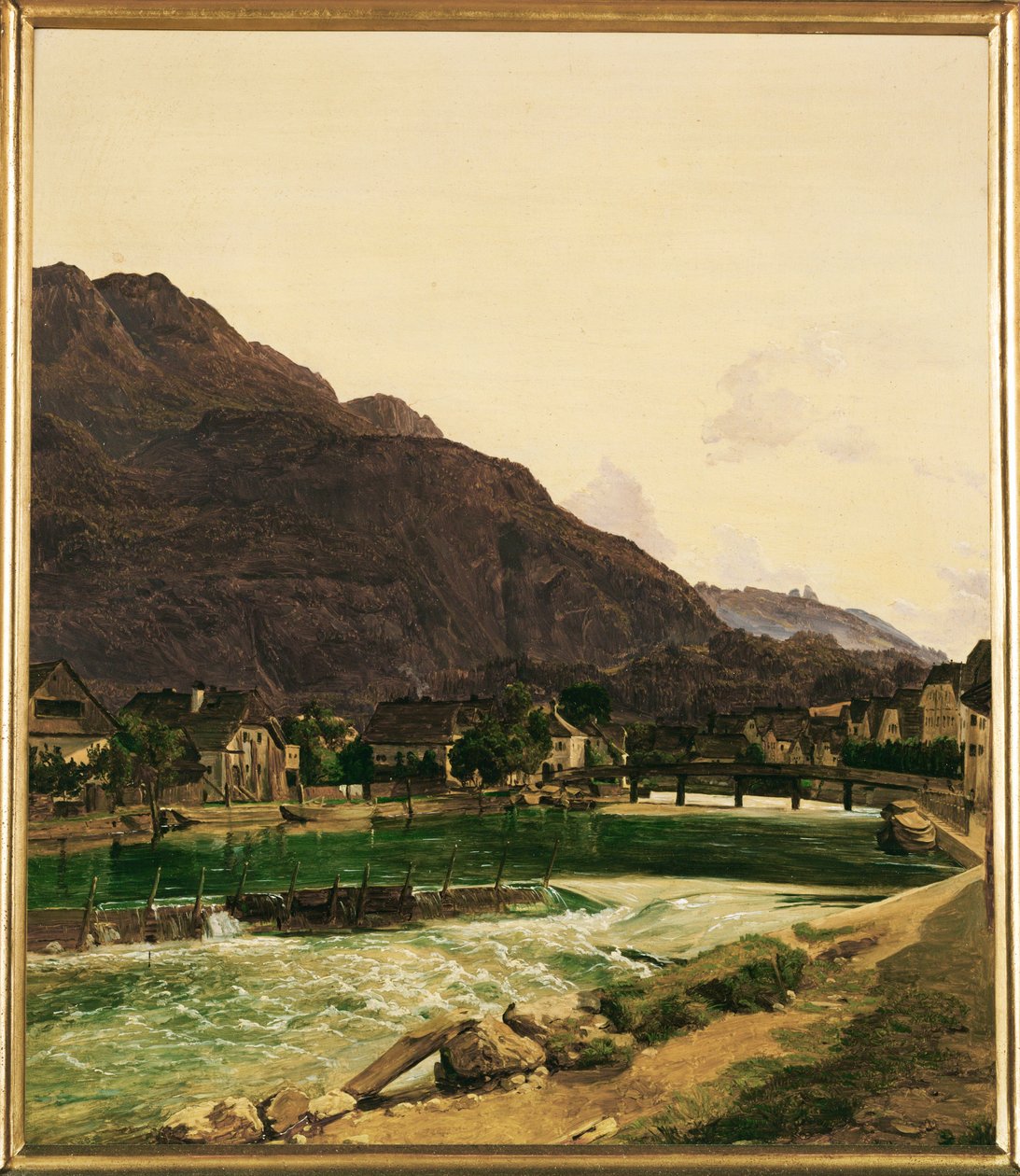 The Traun River near Ischl by Ferdinand Georg Waldmuller