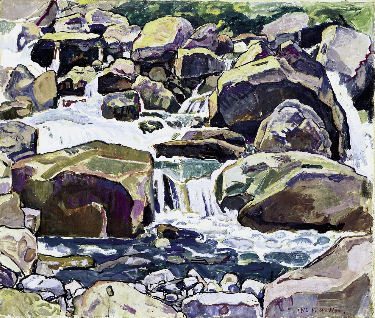Mountain Stream near Champéry by Ferdinand Hodler