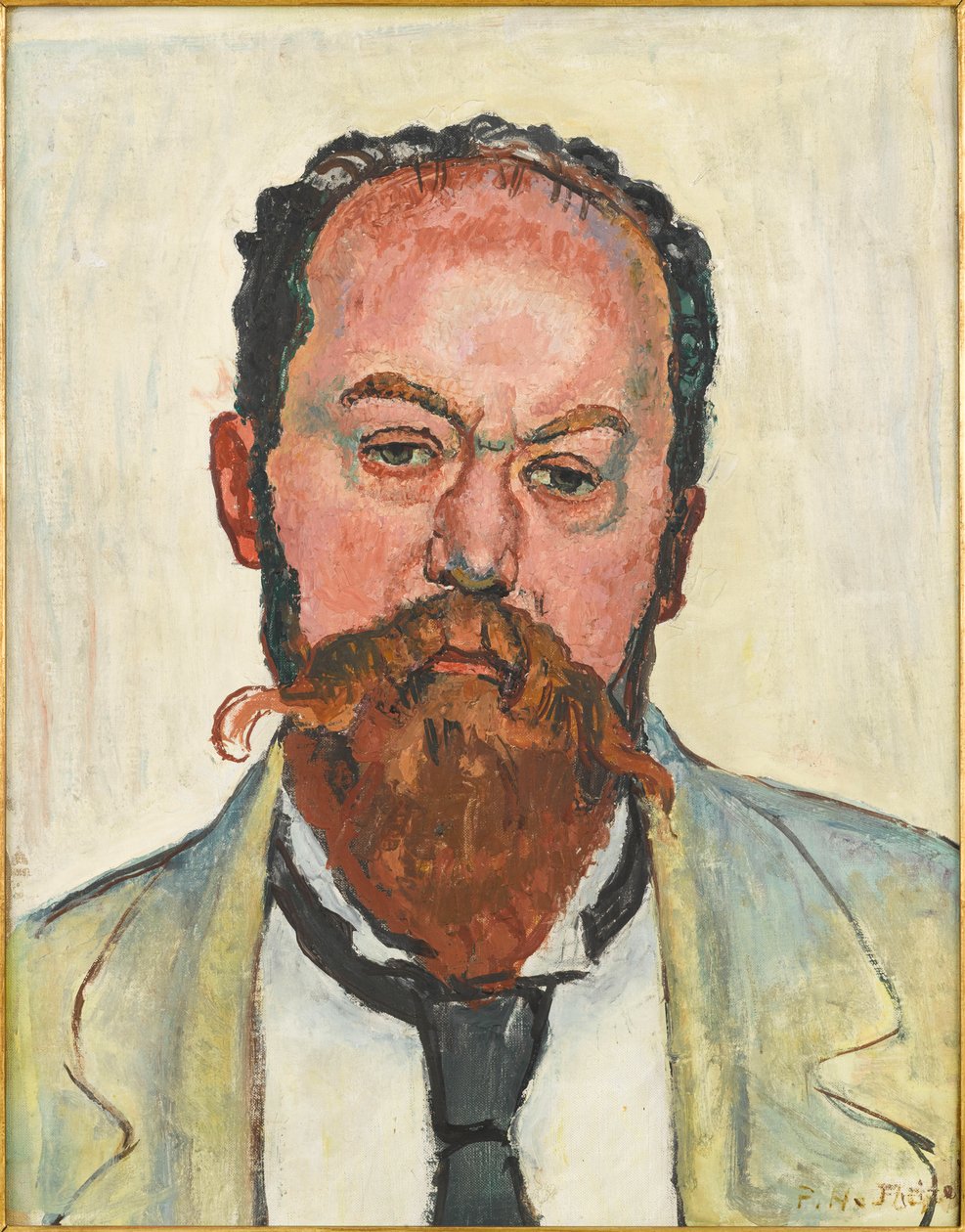 Portrait of Mathias Morhardt by Ferdinand Hodler
