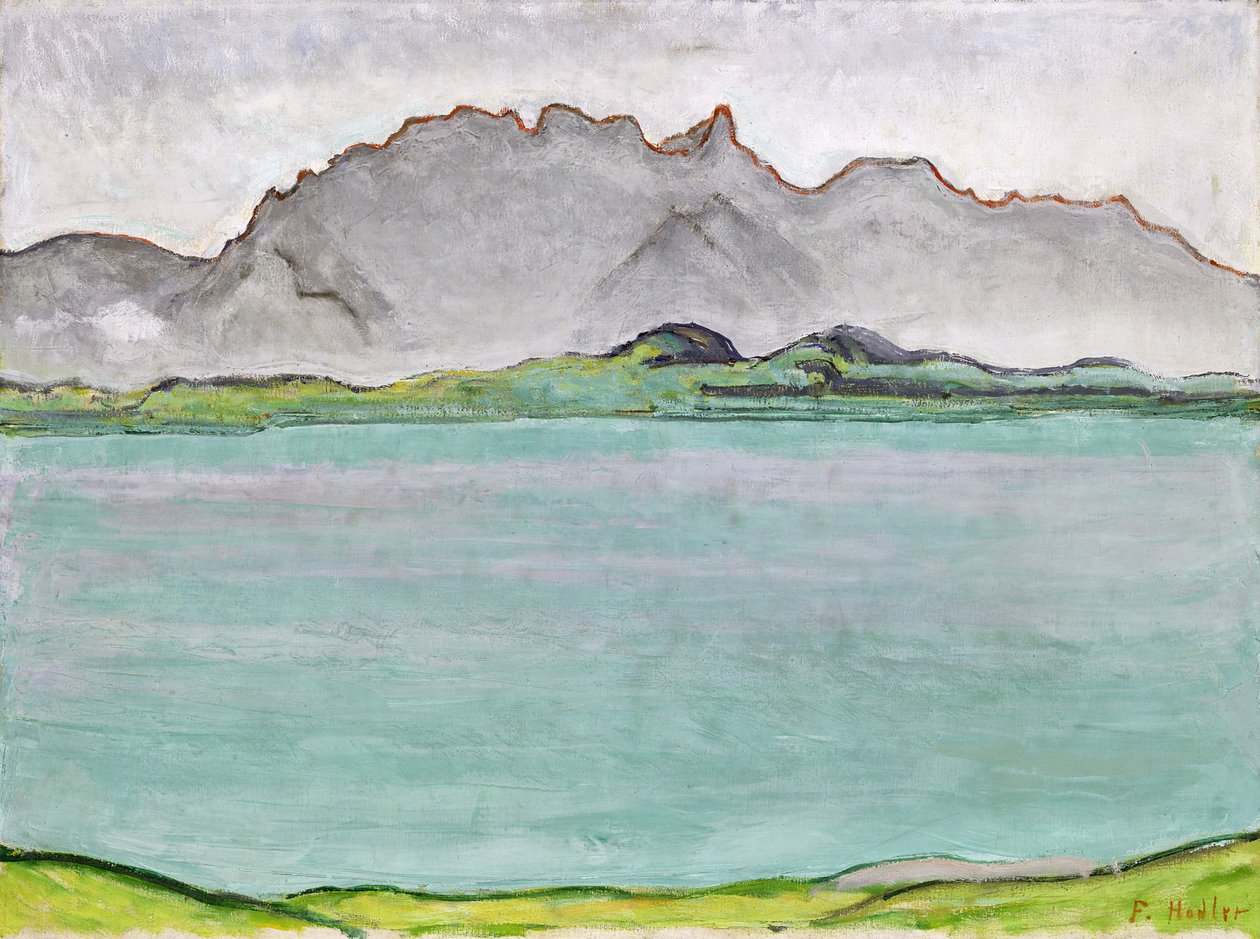 The Stockhorn Mountains and Lake Thun, 1911 by Ferdinand Hodler