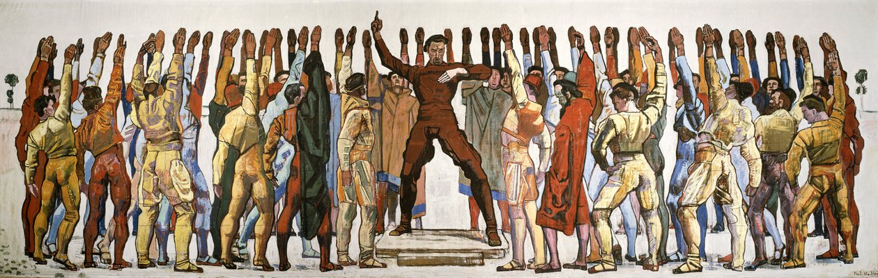 Unanimity (The Oath). Second Version by Ferdinand Hodler