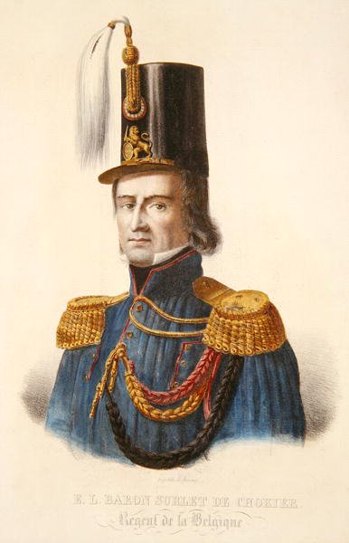 Baron Erasme Surlet de Chokier (1769-1839) Regent of Belgium by Ferdinand J.J. Daems